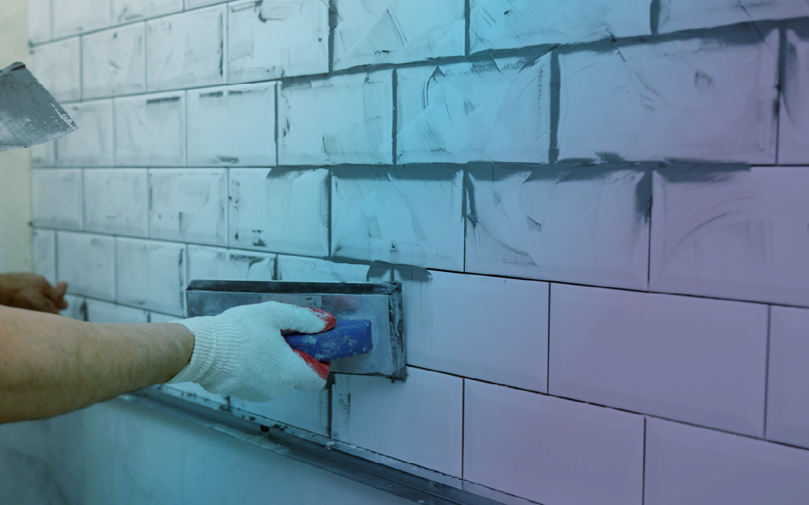 Modern restaurant kitchen receiving cosmetic upgrades.